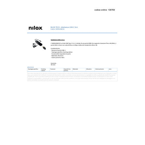 nilox-tech-docking-station-usb-c-5-1-1x-hdmi-4k-1x-sd-1x-microsd-2x-usb-a-3-2-nero-nxdsusbc05