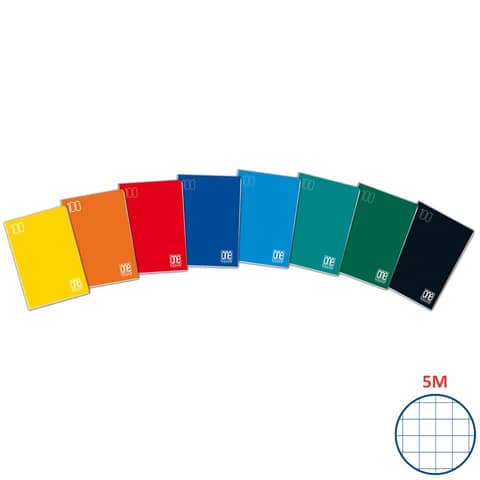 one-color-quaderno-maxi-punto-metallico-copertina-colori-assortiti-21-ff-100-g-mq-a4-quadr-5-mm-1924