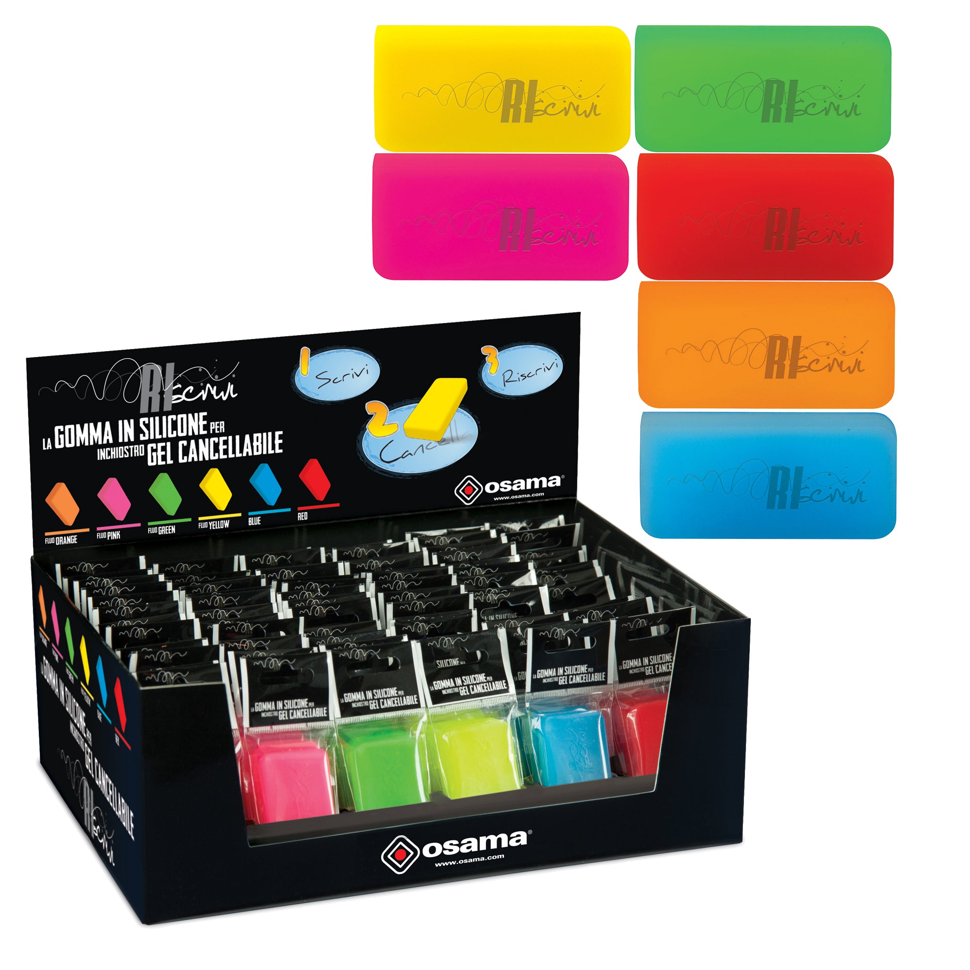 osama-gomma-termosensibile-silicone-riscrivi-col-assortiti-fluo