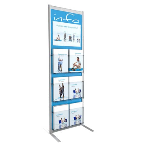 paperflow-espositore-terra-infodisplay-7-scomparti-alluminio-k500035