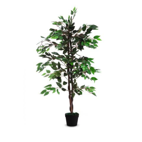 paperflow-pianta-artificiale-albero-fico-poliestere-verde-tronco-legno-h-120-cm-k700136