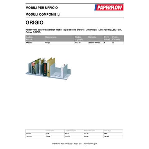 paperflow-reggilibri-10-separatori-mobili-grigio-k421202
