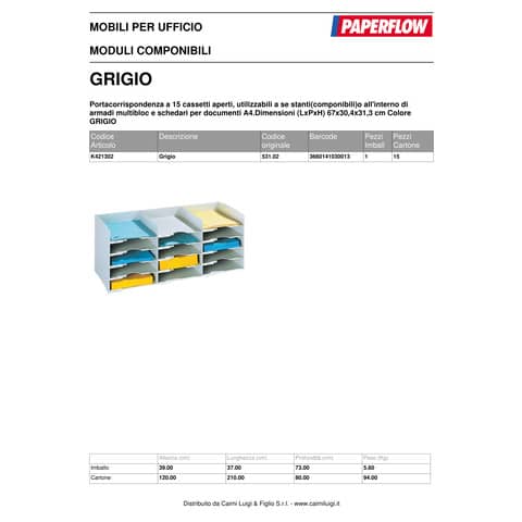 paperflow-schedario-portacorrispondenza-componibile-15-cassetti-grigio-67x30-4x31-3-cm-k421302