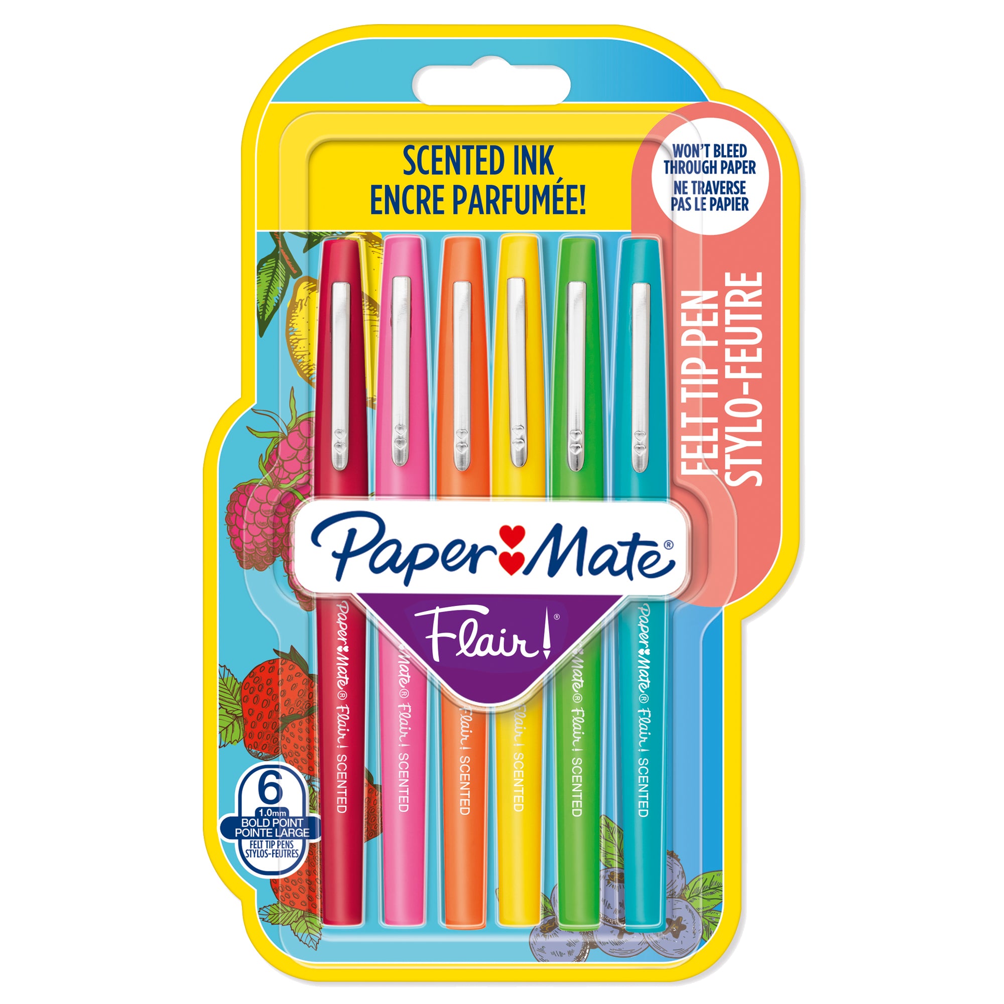 papermate-blister-6-pennarelli-flair-nylon-colori-assortiti-scented