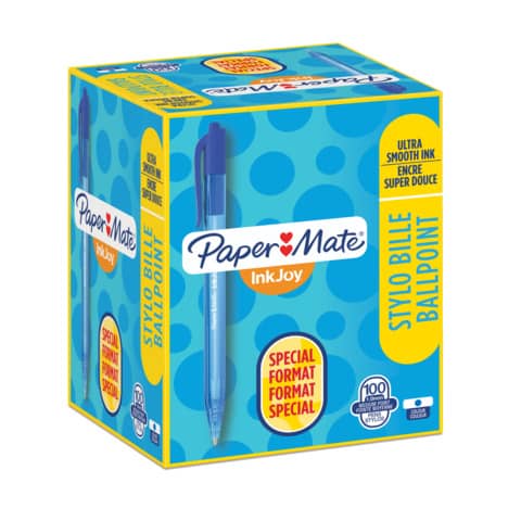 papermate-penna-sfera-scatto-inkjoy-100-rt-ulv-m-1-mm-blu-special-pack-8020-gratis-s0977440