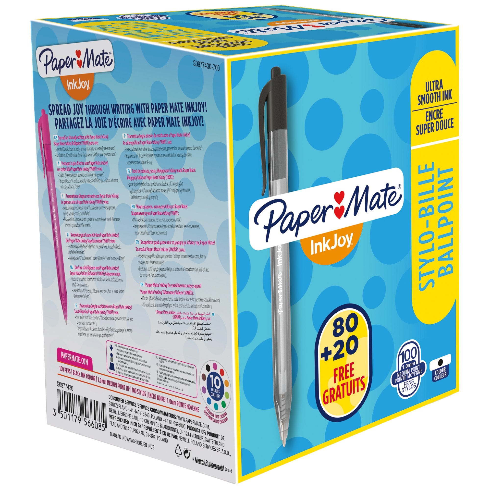 papermate-special-pack-8020-penna-sfera-scatto-inkjoy-stick-100rt-1-0mm-nero