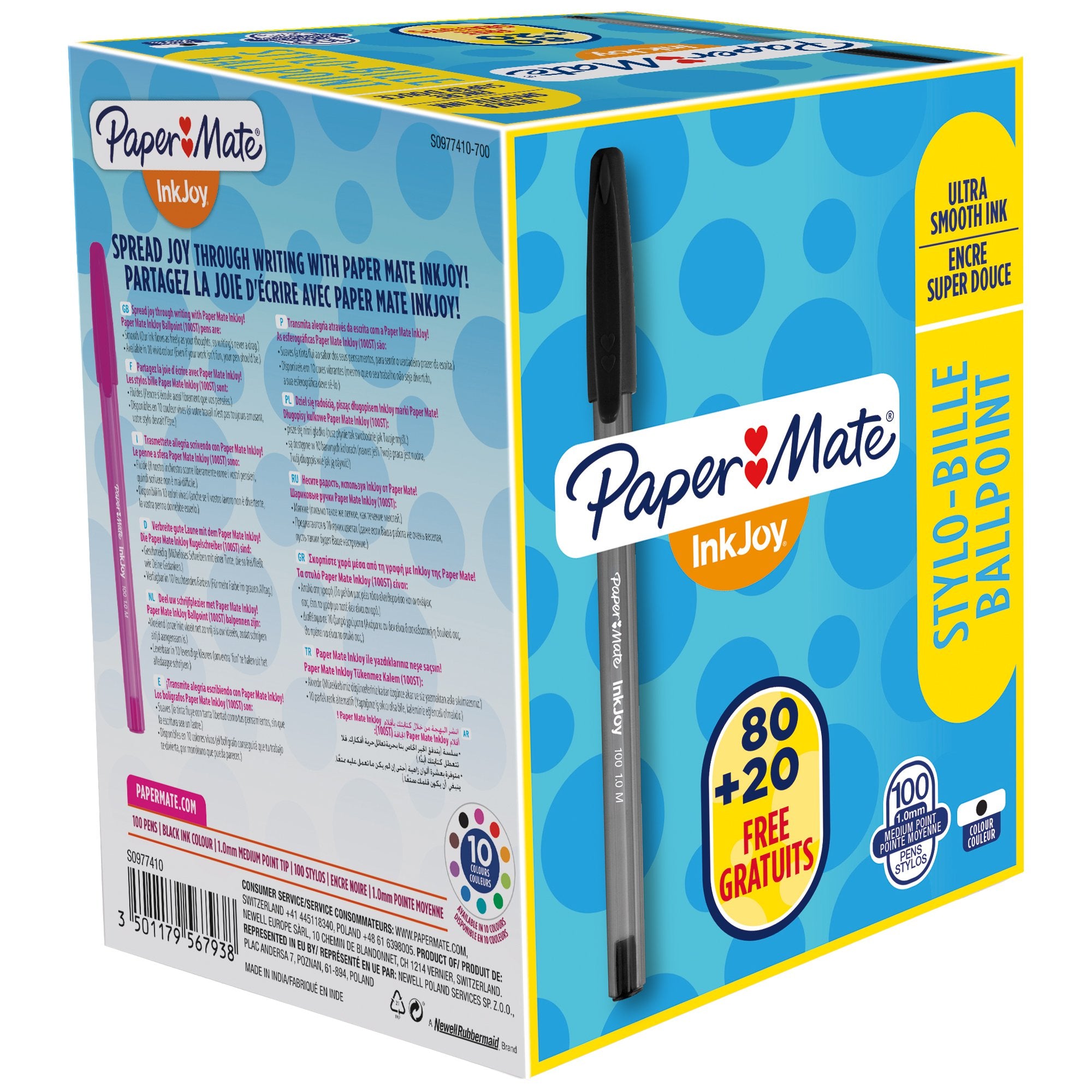 papermate-special-pack-8020penna-sfera-inkjoy-100-nero-1-0mm