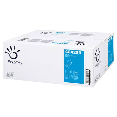 papernet-asciugamani-interfogliati-piegati-v-2-veli-21x22-cm-bianco-conf-15-fascette-210-pezzi-404283
