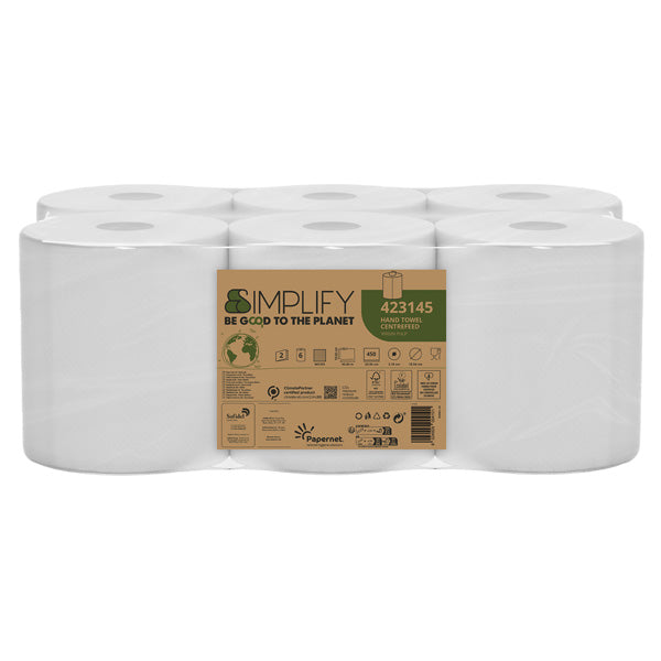 papernet-asciugamano-centrefeed-simplify-rotolo-450-strappi-centrefeed-l90m-x-d18-5cm