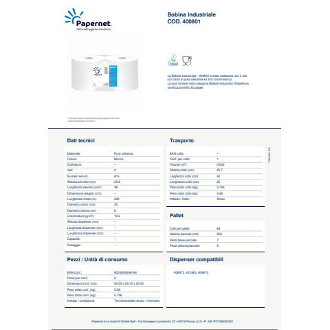 papernet-bobina-industriale-2-veli-pura-cellulosa-815-strappi-bianco-conf-2-pz-400801