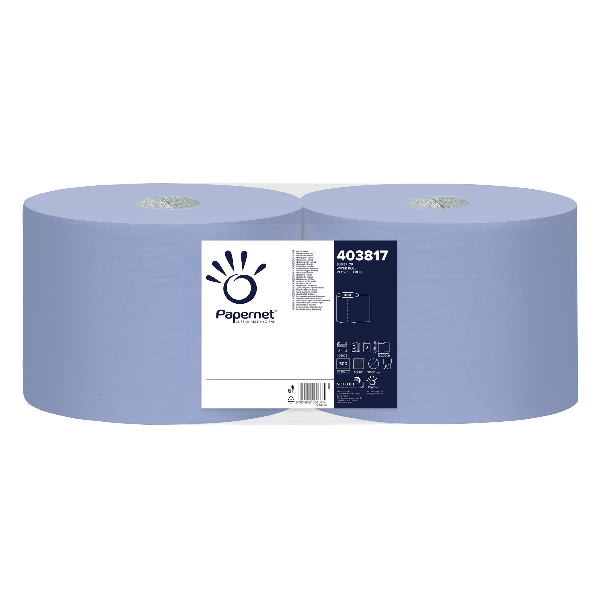 papernet-bobina-puliunto-blu-superior-microgoffrato-500-strappi-190mt