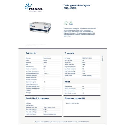 papernet-carta-igienica-interfogliata-2-veli-224-strappi-11x21-cm-bianco-conf-40-pezzi-bianco-421345