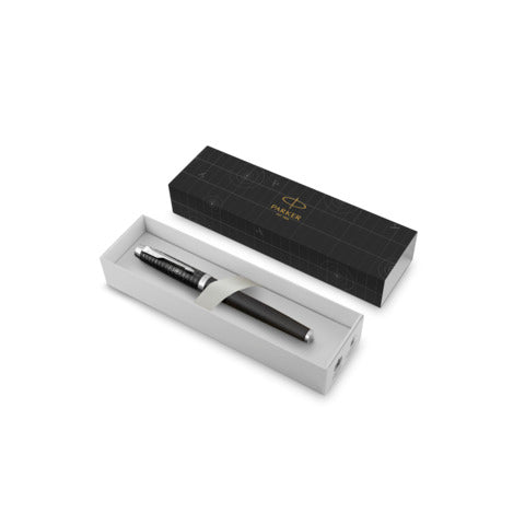 parker-penna-stilografica-im-legacy-of-flight-nera-cromata-punta-f-pennino-acciaio-inox-inchiostro-blu