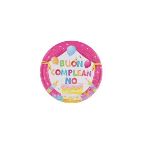 party-go-piatti-carta-buon-compleanno-rosa-18-cm-conf-8-pz-aa0093-t