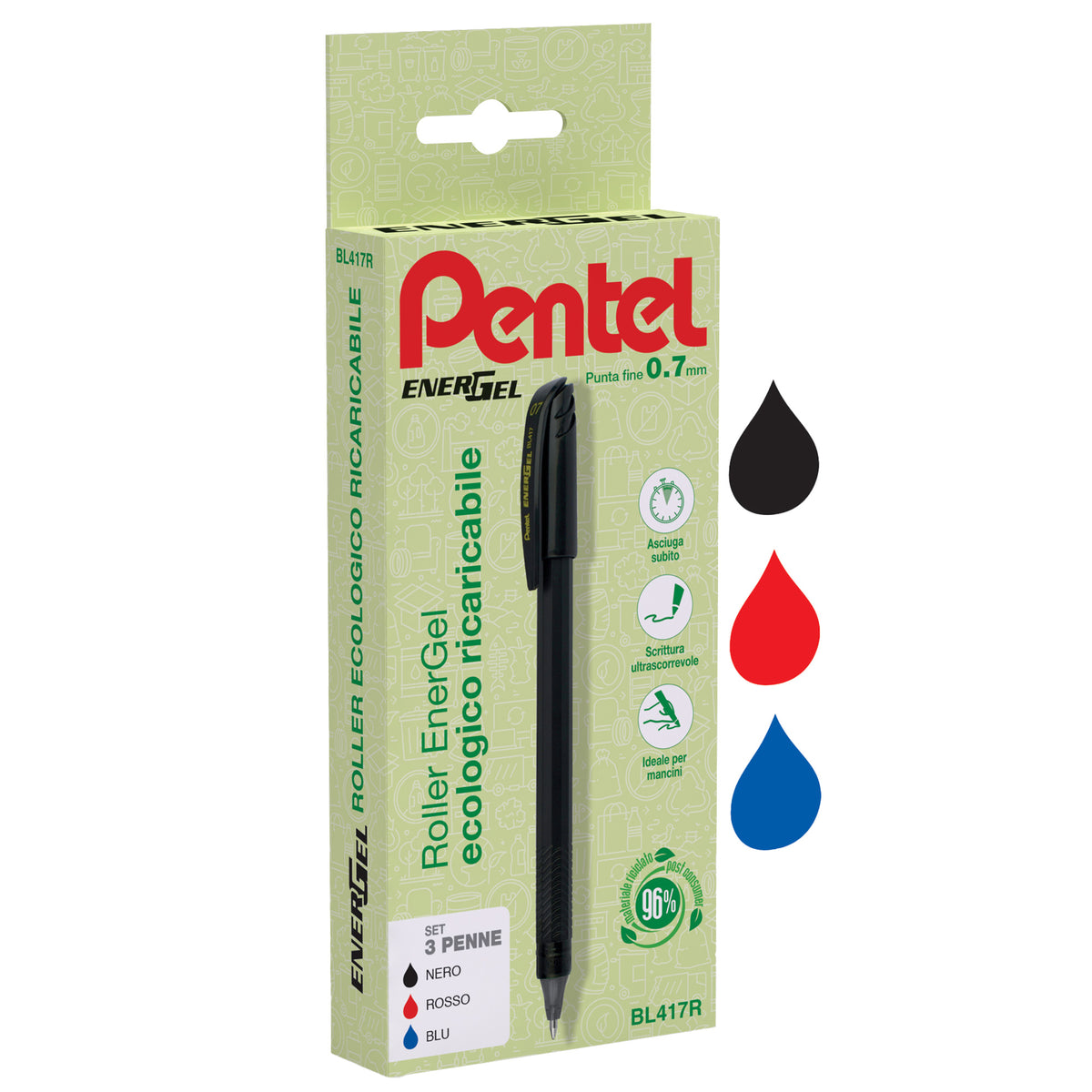 pentel-astuccio-3-roller-energel-recycology-96-punta-0-7mm-nero-rosso-blu