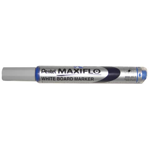 pentel-marcatore-lavagne-bianche-maxiflo-punta-conica-4-0-mm-blu-mwl5s-c