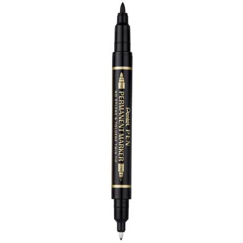 pentel-marcatore-permanente-doppia-punta-twin-tip-tratti-f-m-nero-n75w-ae