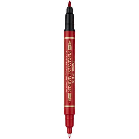 pentel-marcatore-permanente-doppia-punta-twin-tip-tratti-f-m-rosso-n75w-be