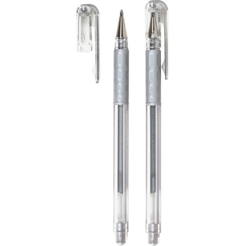 pentel-penna-roller-gel-hybrid-grip-metallic-0-8-mm-argento-k118-z