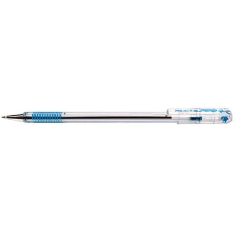 pentel-penna-sfera-superb-punta-media-1-mm-conf-12-pezzi-blu-bk77m-c