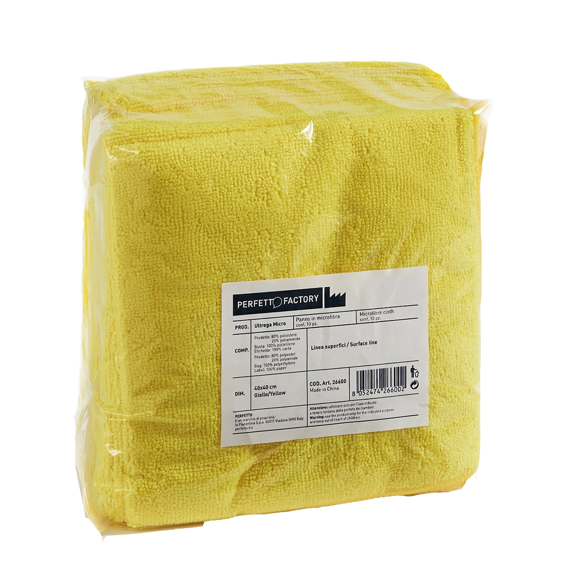 perfetto-pack-10-panni-microfibra-40x40cm-giallo-ultrega