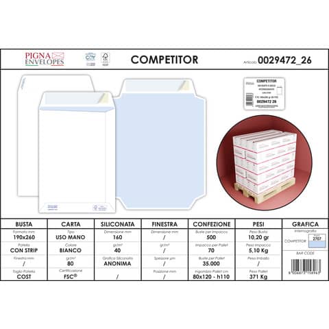 pigna-envelopes-buste-sacco-bianche-autoad-removibili-competitor-strip-80-g-mq-190x260-mm-conf-500-0029472
