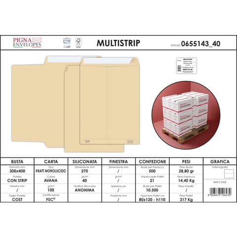 pigna-envelopes-buste-sacco-multi-strip-30x40-cm-avana-conf-500-pezzi-0655143