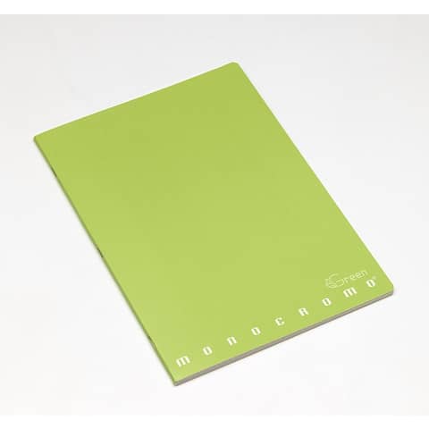 pigna-quaderno-maxi-monocromo-green-42-ff-80-gr-a4-rigatura-5m-copertine-assortite-conf-10-pezzi-02309785m