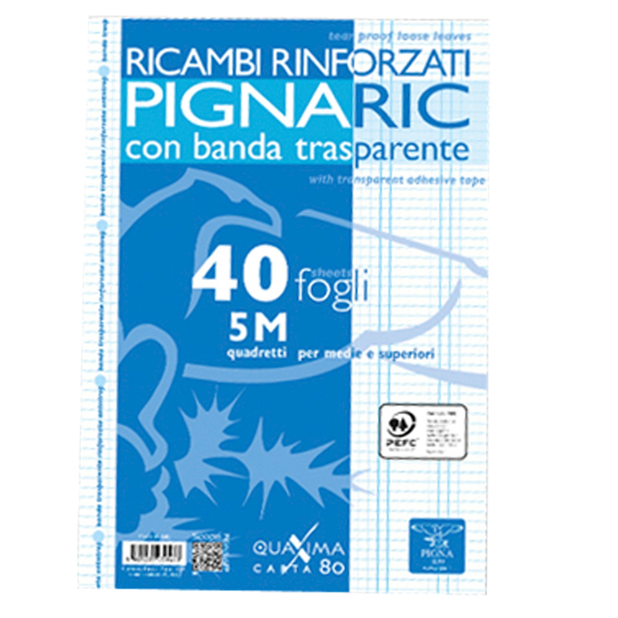 pigna-ricambi-forati-rinforzati-a4-5mm-40fg-80gr-ric