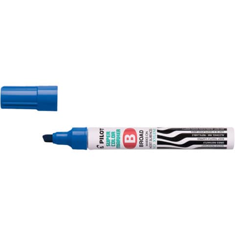 pilot-marcatore-super-color-permanent-punta-scalpello-blu