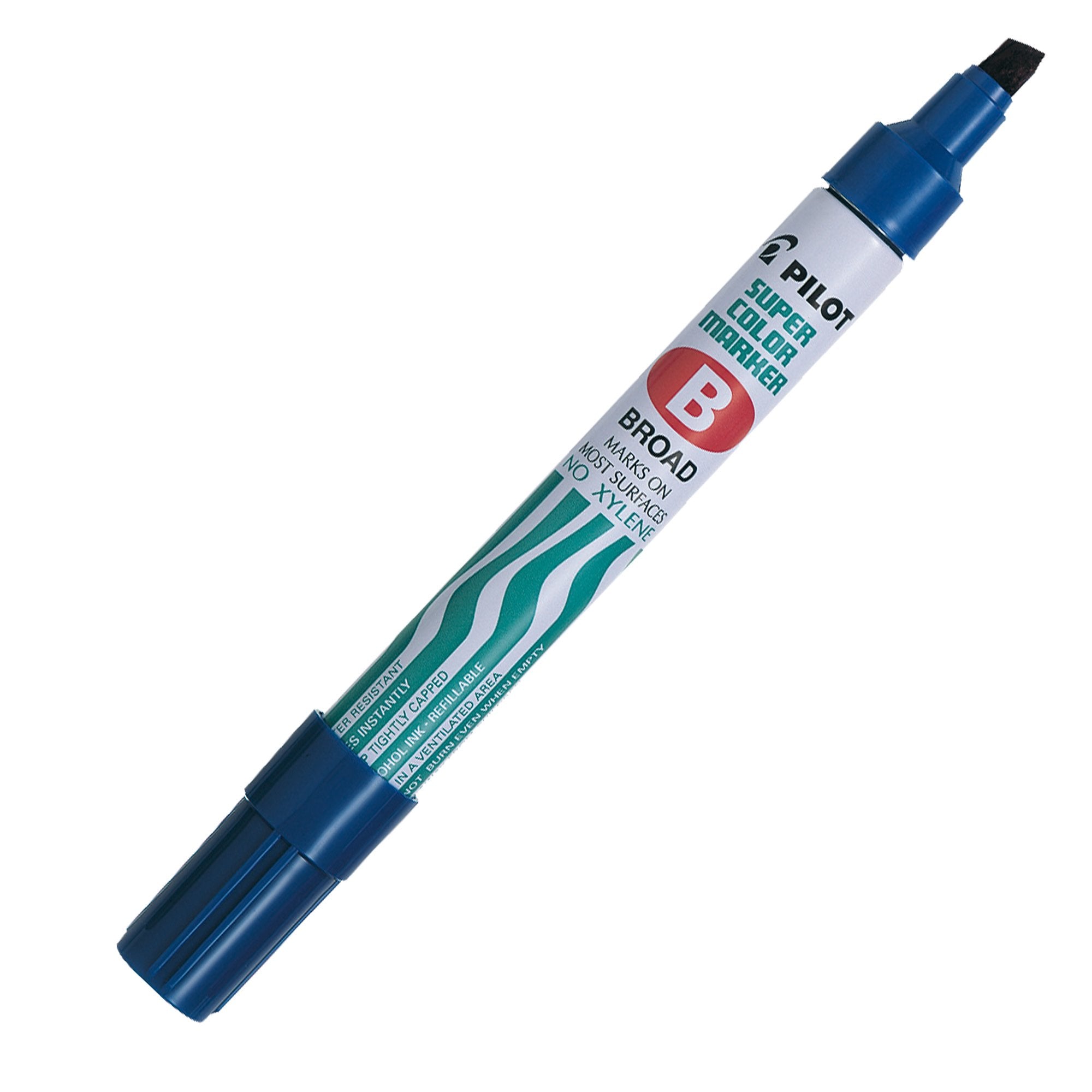 pilot-marcatore-super-color-permanent-punta-scalpello-blu