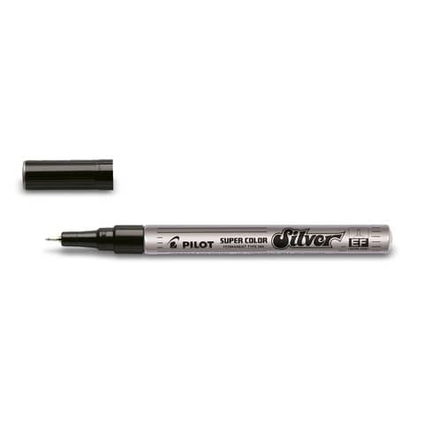pilot-marcatore-vernice-super-color-punta-fibra-acrilico-1-mm-argento-002451