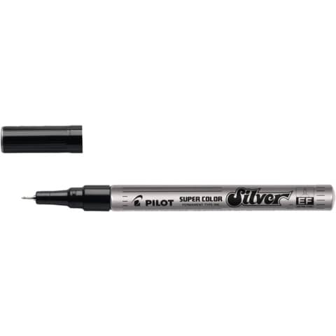 pilot-marcatore-vernice-super-color-punta-fibra-acrilico-1-mm-argento-002451
