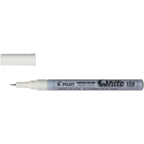 pilot-marcatore-vernice-super-color-punta-fibra-acrilico-1-mm-bianco-002725
