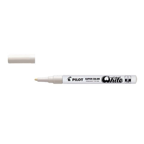 pilot-marcatore-vernice-super-color-punta-fibra-acrilico-3-mm-bianco-002435