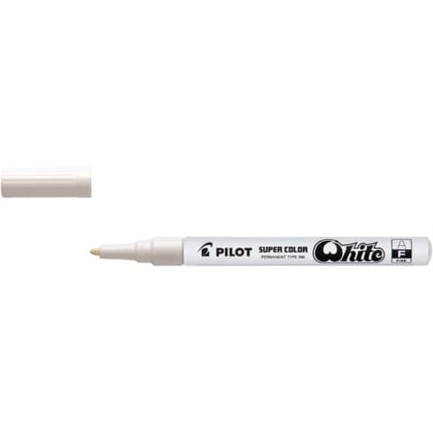 pilot-marcatore-vernice-super-color-punta-fibra-acrilico-3-mm-bianco-002435