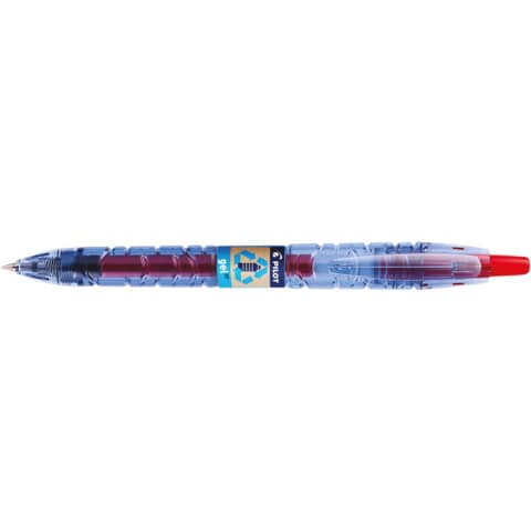 pilot-penna-roller-gel-scatto-b2p-begreen-punta-media-0-7-mm-rosso-040182