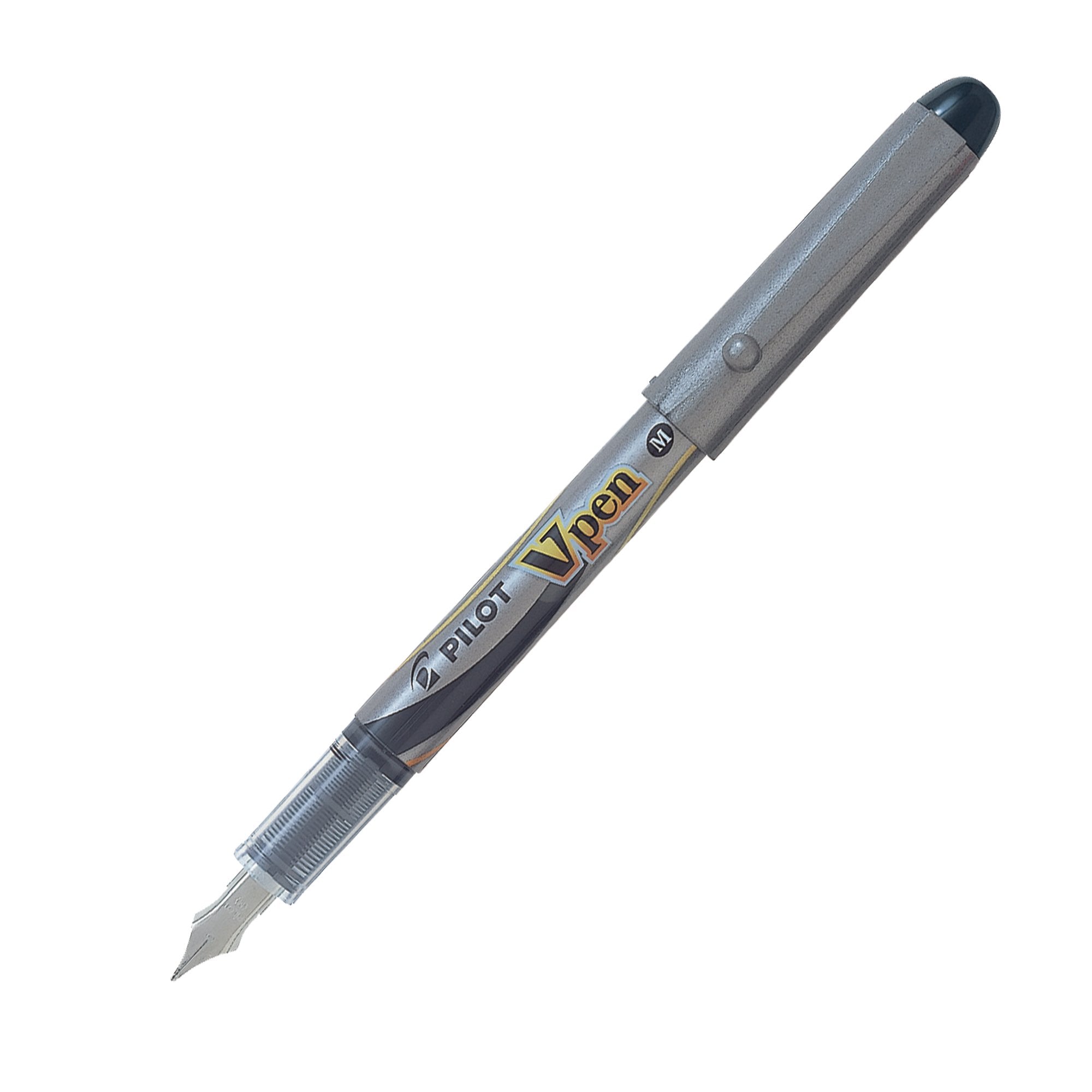 pilot-penna-stilografica-nero-v-pen-silver