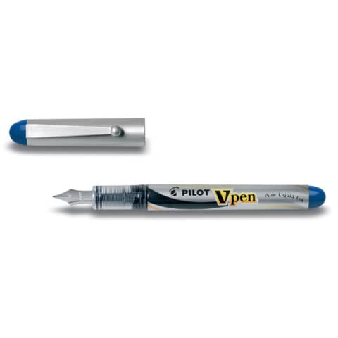 pilot-penna-stilografica-usa-getta-v-pen-silver-m-blu-tratto-0-5-mm-007571