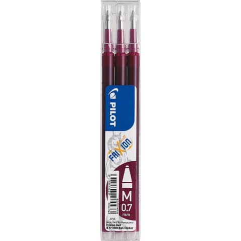 pilot-refill-penne-sfera-frixion-ball-clicker-0-7-mm-rosso-vino-set-3-pezzi-6852