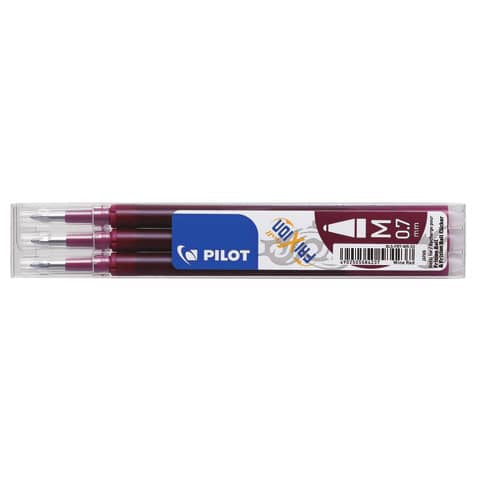 pilot-refill-penne-sfera-frixion-ball-clicker-0-7-mm-rosso-vino-set-3-pezzi-6852