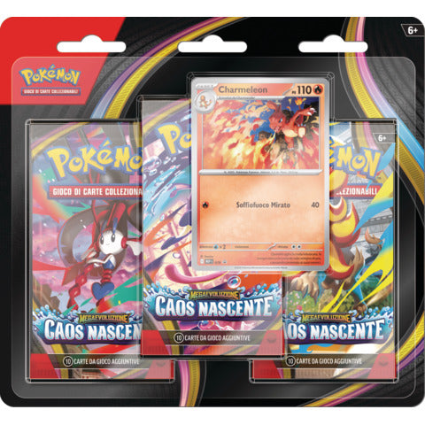 pokemon-blister-3-bustine-carte-gioco-megaevoluzione-caos-nascente-pk10401-i