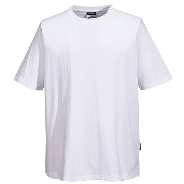 portwest-t-shirt-chef-unisex-maniche-corte-tg-l-bianco