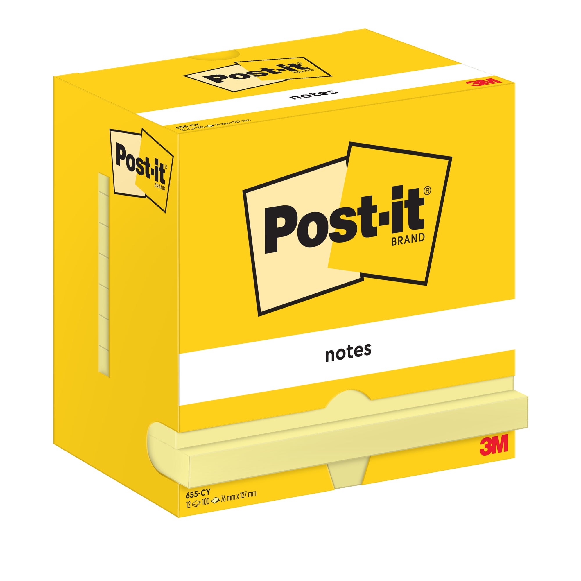 post-it-blocco-100fg-giallo-canary-76x127mm-655