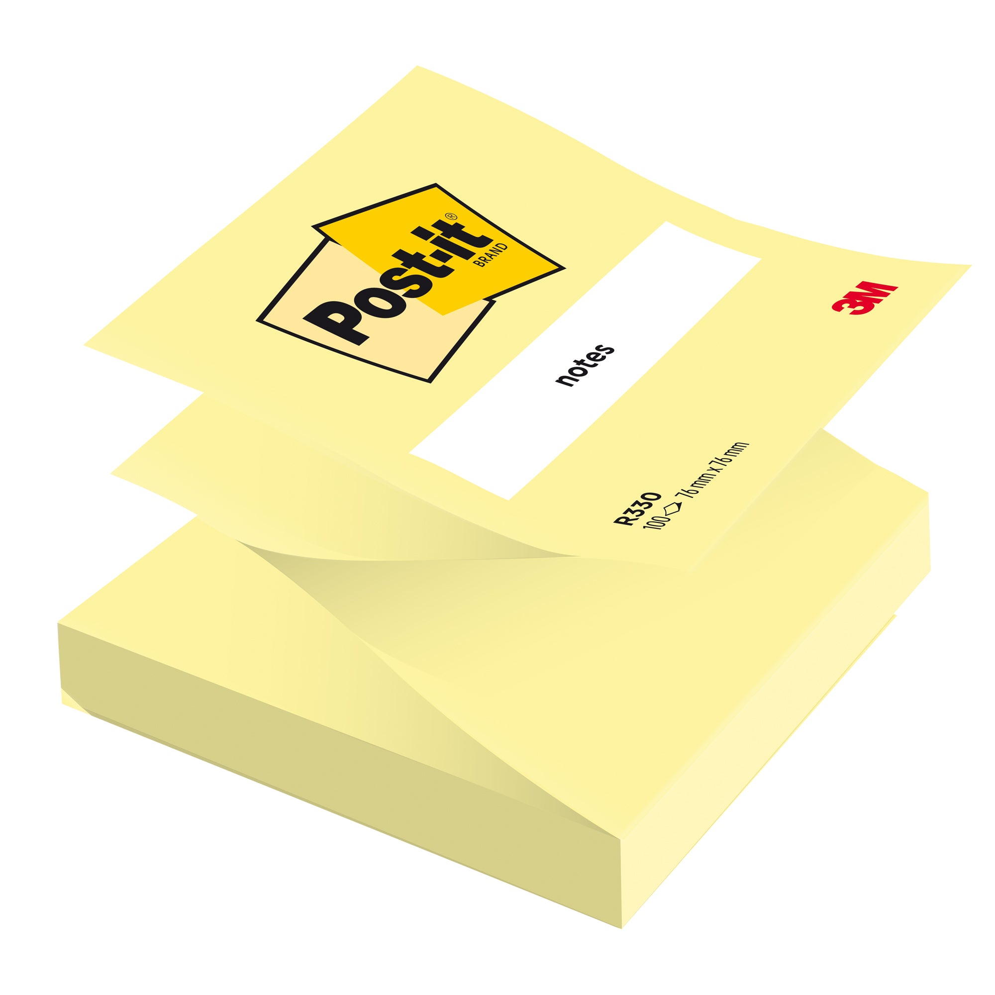 post-it-blocco-100fg-z-notes-r330-giallo-canary-76x76mm