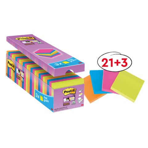 post-it-foglietti-76x76-mm-colori-assortiti-neon-value-pack-213-blocchetti-gratis-654-p24sscol-eu