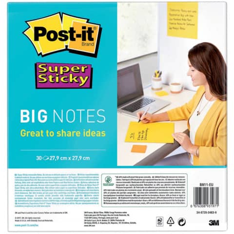 post-it-foglietti-riposizionabili-big-notes-giallo-bn11-eu