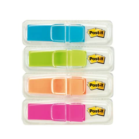 post-it-segnapagina-removibili-post-it-index-mini-dispenser-turchese-arancio-lime-rosa-4-conf-35-683-4abxeu