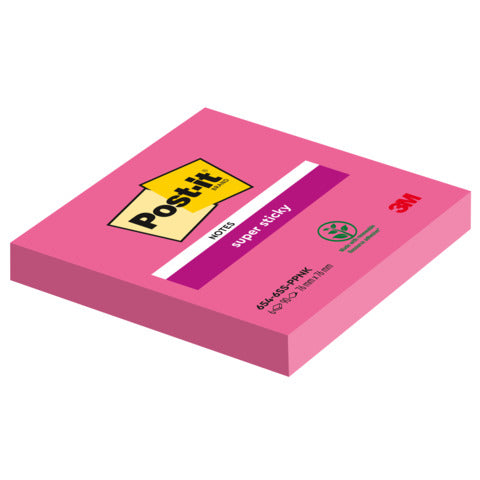 post-it-super-sticky-foglietti-riposizionabili-post-it-super-sticky-76x76-mm-rosa-power-conf-6-blocchetti-90-ff-654-6ss-ppnk
