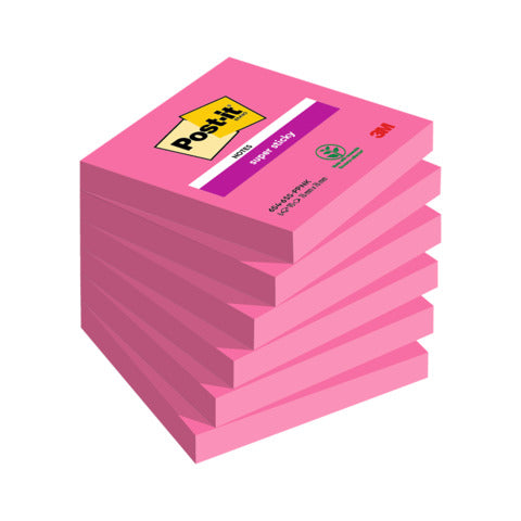 post-it-super-sticky-foglietti-riposizionabili-post-it-super-sticky-76x76-mm-rosa-power-conf-6-blocchetti-90-ff-654-6ss-ppnk